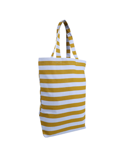 Tote Bag de Algodón Rayas Verde | Bolsa Reutilizable Original para Regalo