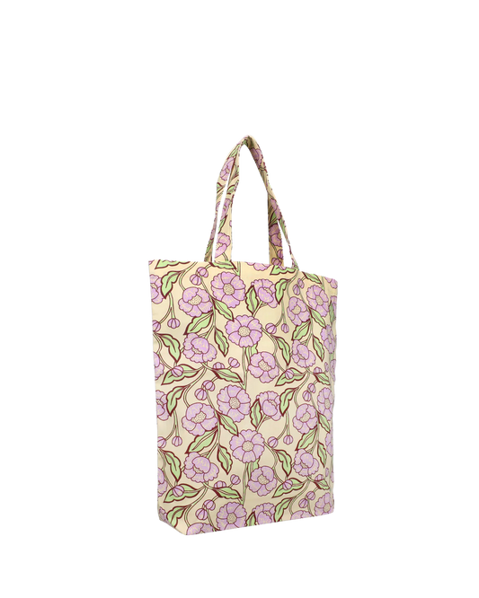 Tote Bag de Algodón Lily Odette Flores | Bolsa Reutilizable Original para Regalo