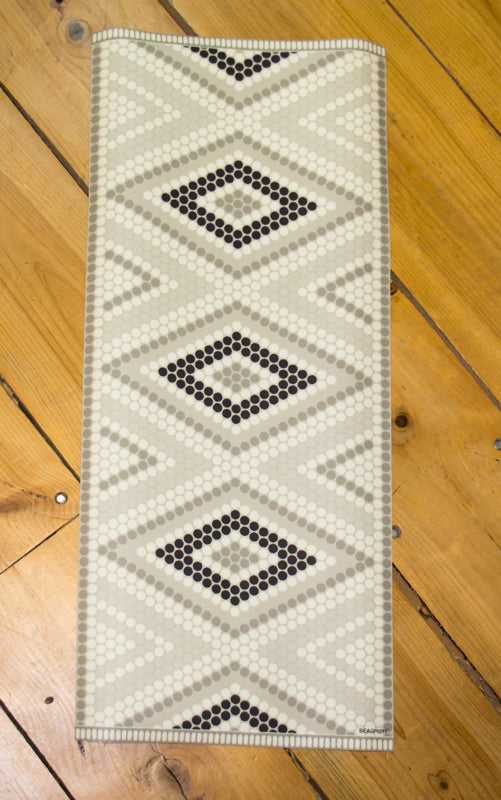Alfombra vinílica rectangular puntos grande
