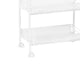 Carro cocina metal blanco con 3 cajones con ruedas