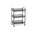 Carro cocina metal negro con 3 cajones