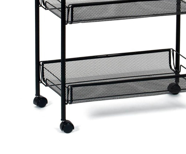 Carro cocina metal con 3 cajones con ruedas