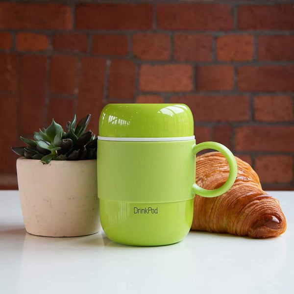 Vaso térmico con asa 0,28ml Grunwerg verde