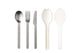 Set de cubiertos para llevar 3 piezas blanco