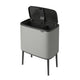 Cubo pedal Bo 11+23 litros gris Brabantia