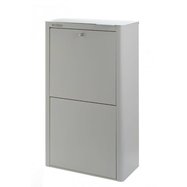 Cubek contenedor reciclaje 4 compartimentos gris