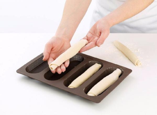 Molde microperforado mini baguettes