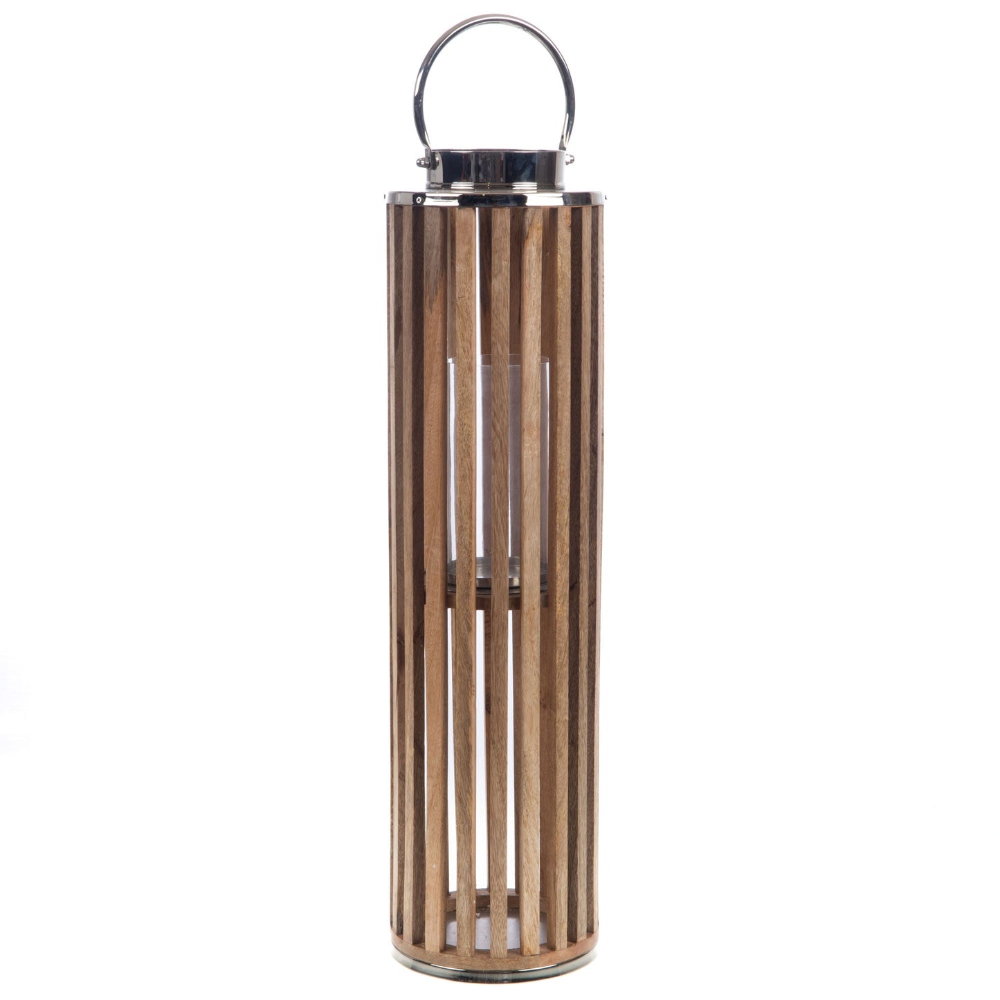 Farol Nosara H74 D20 Madera/Argenté