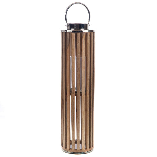 Farol Nosara H74 D20 Madera/Argenté