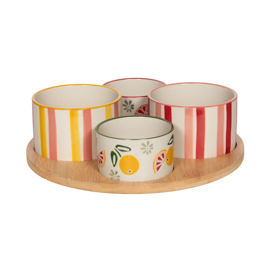 Set aperitivo + 4 Bols Zestine