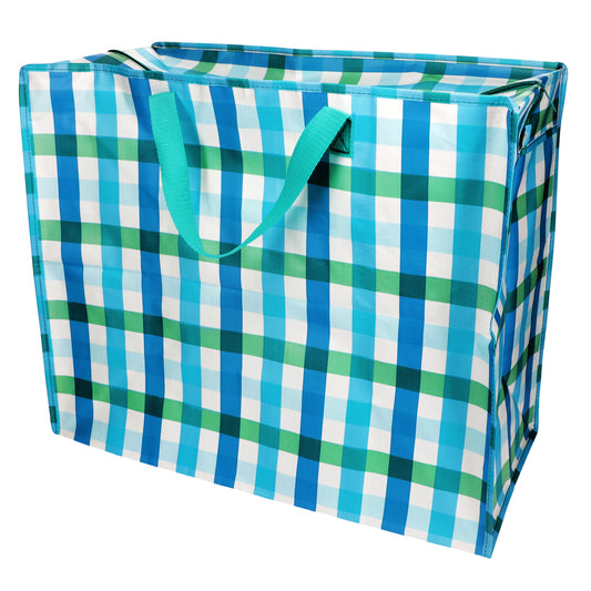 Jumbo Bolsa Almacenaje Blue Gingham