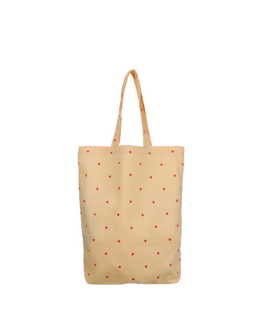 Tote Bag de Algodón Lunares amarilla  | Bolsa Reutilizable Original para Regalo