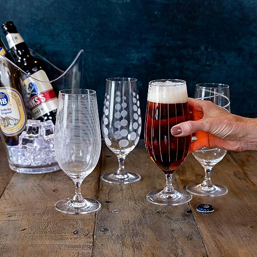 Set de 4 copas de Cerveza, de Mikasa