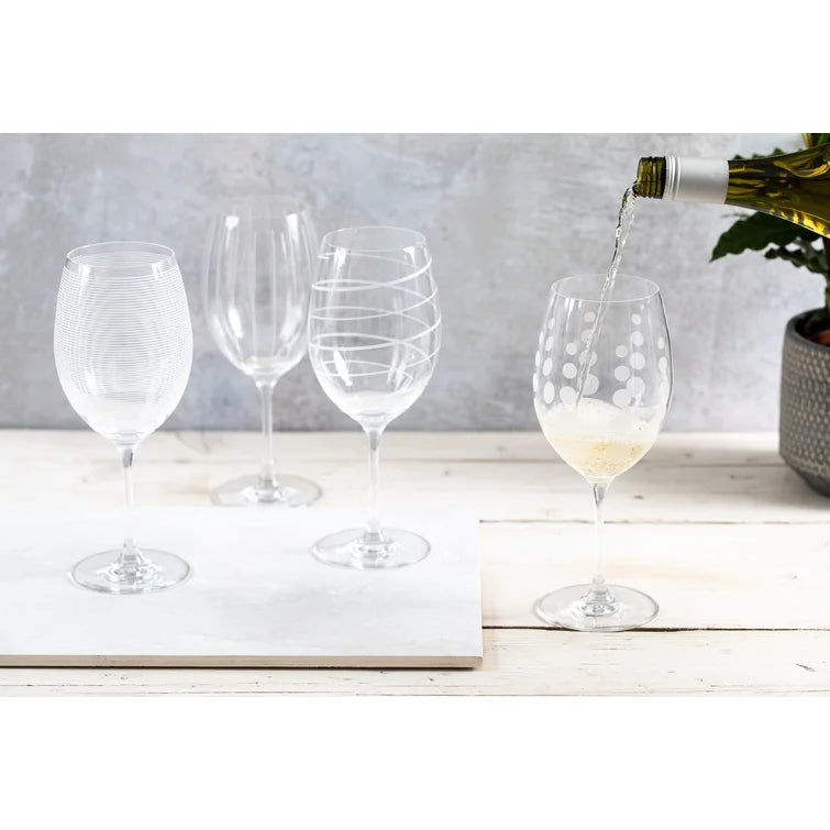 Set 4 copas vino blanco, de Mikasa.