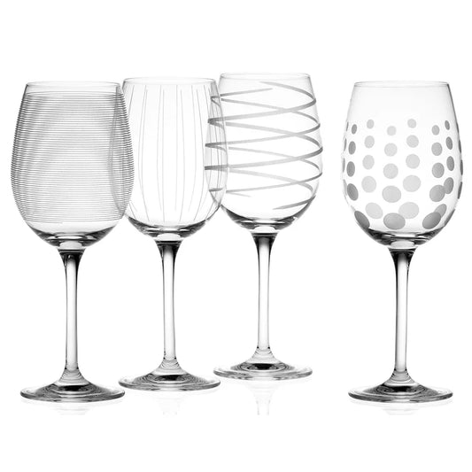 Set 4 copas vino blanco, de Mikasa.
