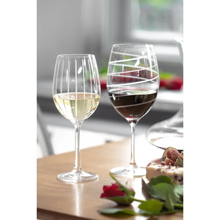 Set 4 copas vino blanco, de Mikasa.