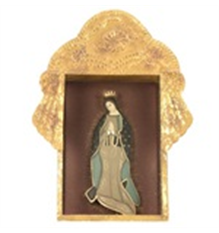 Virgen Inmaculada y Oración en hornacita