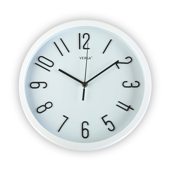 Reloj pared 30cm blanco Versa