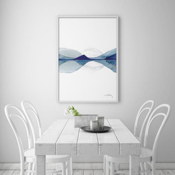 Cuadro lago azul II ambiente
