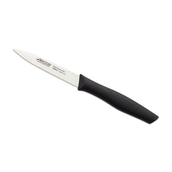 Cuchillo mondador negro perlado 100mm
