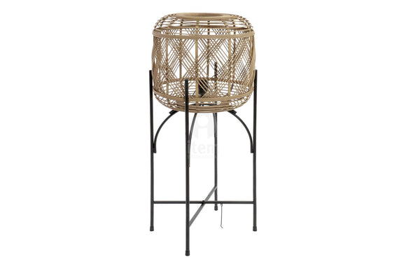 Lámpara metal ratan 90x38cm