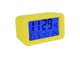 Reloj despertador digital amarillo
