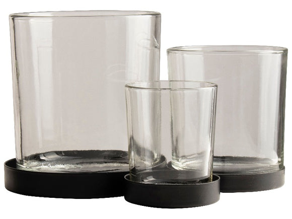 Soporte de metal con 3 vasos