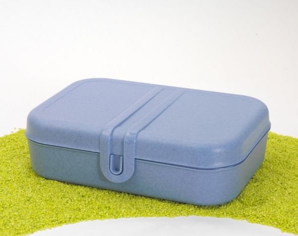 Lunch box con aseparador azul