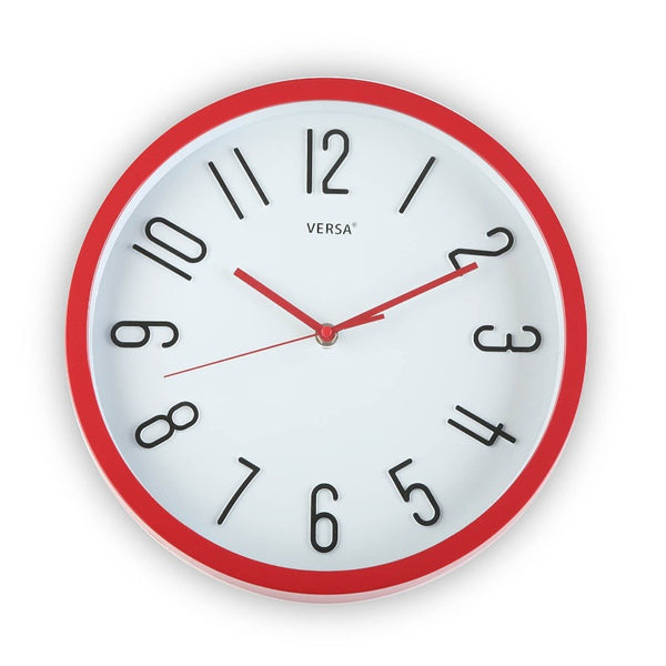 Reloj cocina 30cm rojo