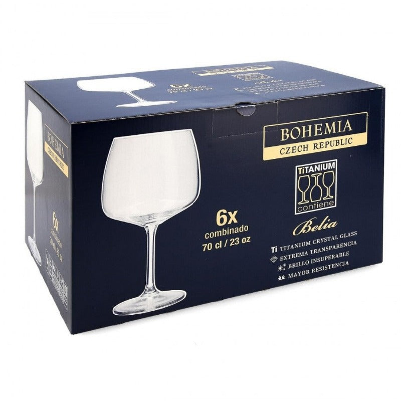 Set 6 copas combinado Belia 70cl